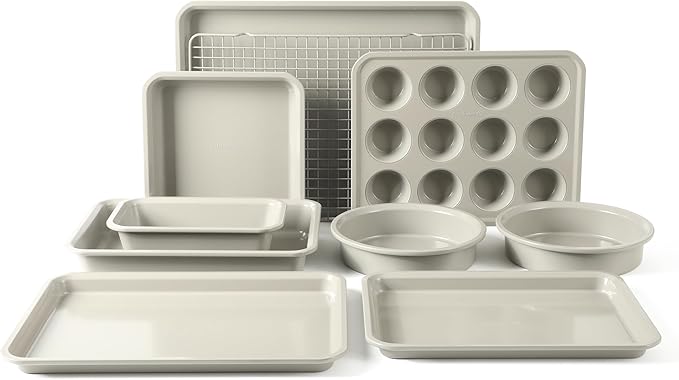 Calphalon Legacy 10 Piece PFA Free Nonstick Bakeware Set - Taupe