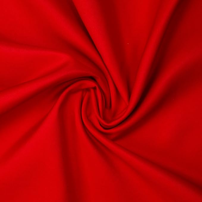 Gee Di Moda Fitted Tablecloth - 72 x 30 Inch Red Floor-Length Fitted Table Cloth for 6 Foot Rectangle Table, Heavy Duty Washable Fabric for Parties, Dinner, Weddings, Baby Shower & Trade Show