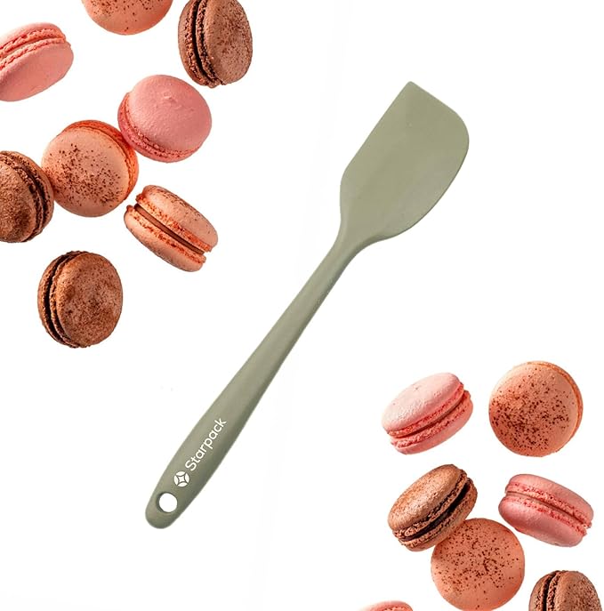 Starpack 'Scrape & Stir' Silicone Spatula (8 Inch) - Heat Resistant Spatula Set 600°F - Food Grade Kitchen Spatulas - Nonstick Baking and Cooking Spatula - LFGB Grade Rubber Spatula Set