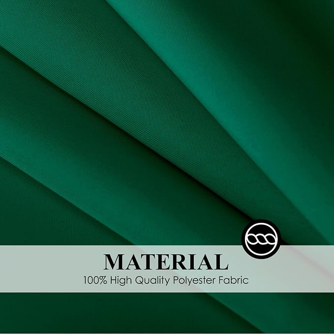 Rectangle Tablecloths 60x120 Inch 6 Pack Dark Green Tablecloth for 6ft Washable Decorative Linen Polyester Table Cloths for 8ft Dining Table Banquets Buffet Parties and Wedding