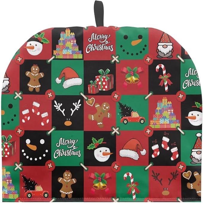 Christmas Snowman Gift Tea Cozy for Teapot, Mug - Insulated, Washable, Removable