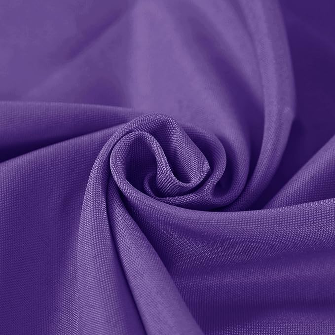 Fokitut 2 Pack Waterproof Round Tablecloth, 70 Inch, Stain Resistant and Wrinkle Polyester Table Cloth, Fabric Table Cover for Kitchen Dining, Wedding, Party, Holiday Dinner-Purple