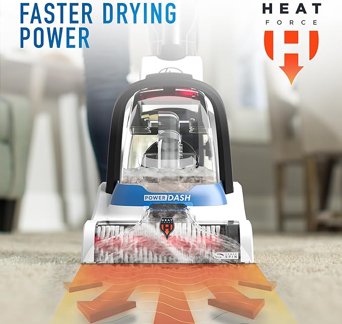 Hoover PowerDash Pet Compact Carpet Cleaner Machine, Lightweight Carpet Shampooer Machine, Pair with a Hoover Carpet Cleaner Solution for a Bright, Refreshed Home