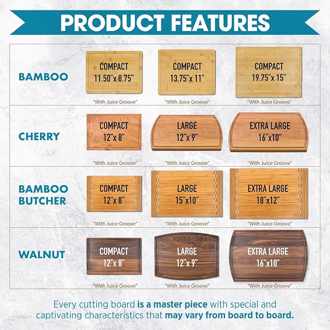 Personalized Cutting Boards Wood Engraved – Lovely Birthday, Anniversary, Bridal Shower, Wedding Present – Christmas gift- House warming gift for couple- Master Grill- Dad-US Handmade