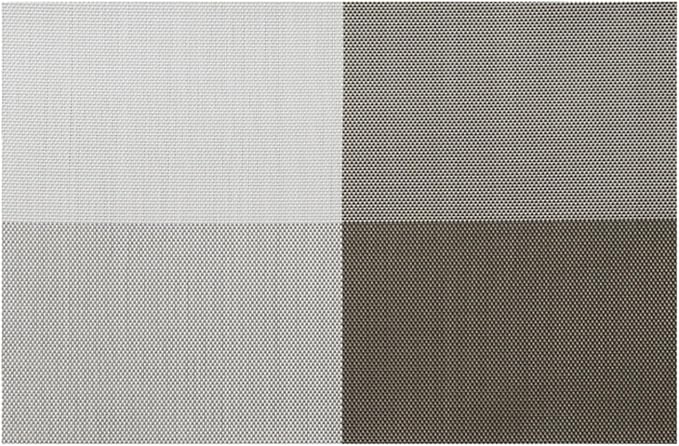 Table Placemats Set of 1/4/6 PVC Heat- Place Mat Washable Kitchen Table Mats Suitable for Dining Table Kitchen(KP Grey Coffee,30X45CM_6PCS)
