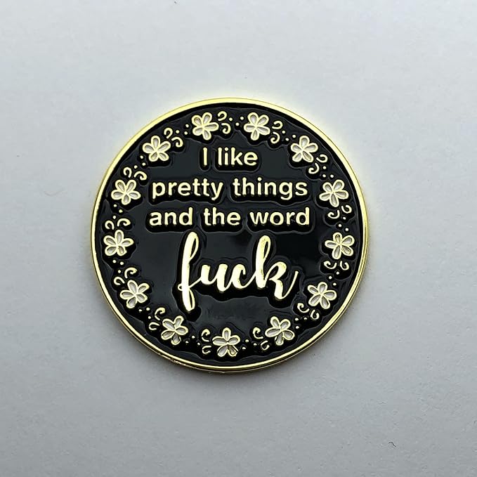 I Like Pretty Things and The Word F*ck Enamel Needle Minder