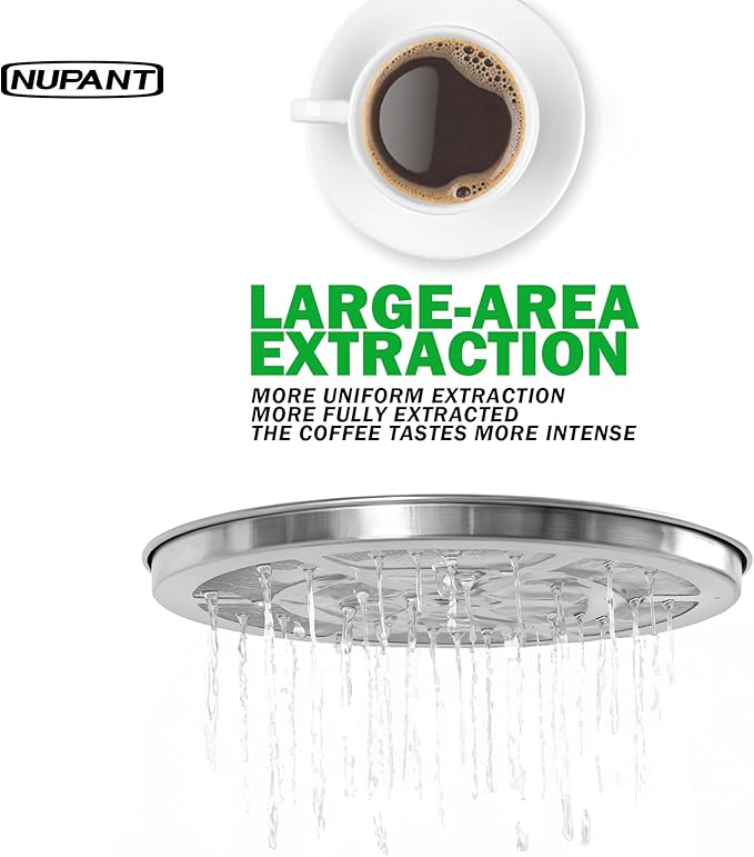 Commercial Coffee Urn 50 Cup/8L Coffee Dispenser with Upgraded Percolator, Double Wall 304 Stainless Steel Hot Water Urn Beverage Dispenser with Keep Warm Mode, Large Coffee Maker for Catering Party
