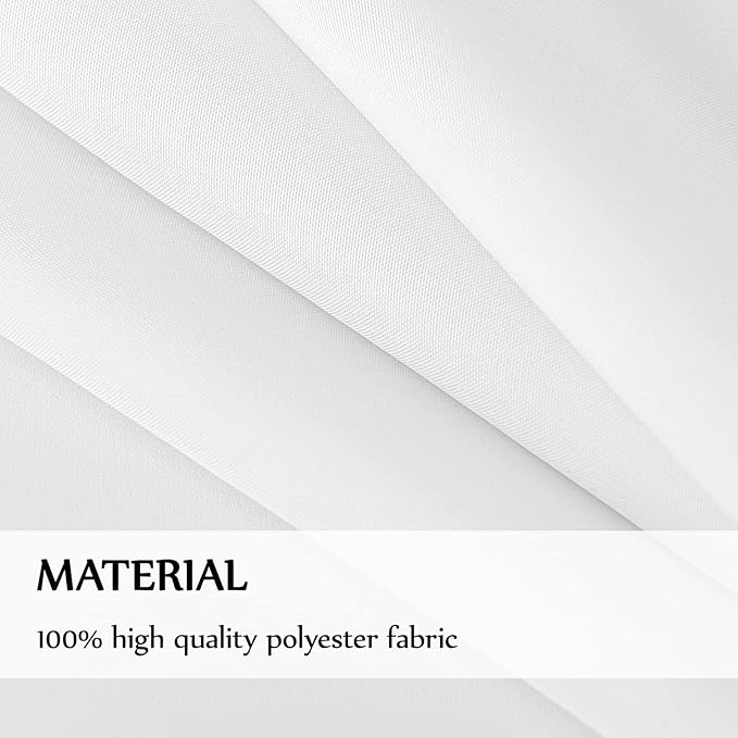 Rectangle Tablecloths 90x156 Inch 1 Pack White Tablecloth for 8ft Stain Resistant Washable Decorative Linen Polyester Table Cloths for 8 Foot Dining Table Banquets Buffet Parties and Wedding
