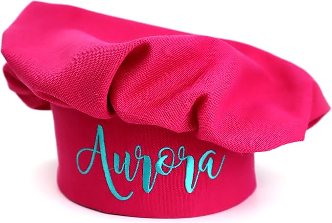 Personalized toddler apron for kitchen, custom cooking apron + chef hat set for kids, boy girl chef costume