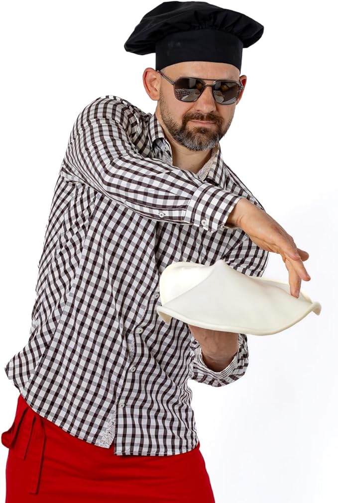 Training pizza disc for pizza acrobatics. Pizza di gomma - Spinning dough - Throw dough with silicone disc - size 13 inch. Rubber pizza.