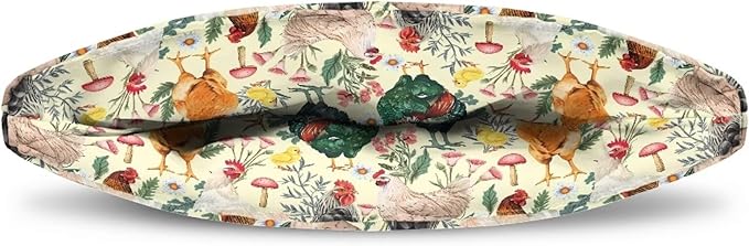 Rooster Print ﻿Insulated Tea Pot Cosies Tea Kettle Quilt Keeping Warm Dust Proof Teapot Cover for Home Kitchen Tea Party Decorative Accessories
