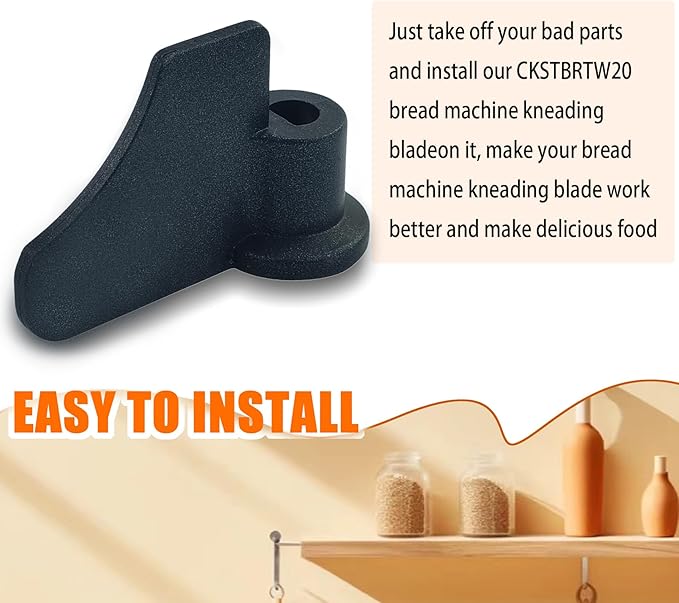 Bread Machine Kneading Blade Part CKSTBRTW20 Fits for Oster Bread Machine, oster bread machine paddle, Blade Replacement for Breadmaker Machine, breadman bread machine parts, 1 pack