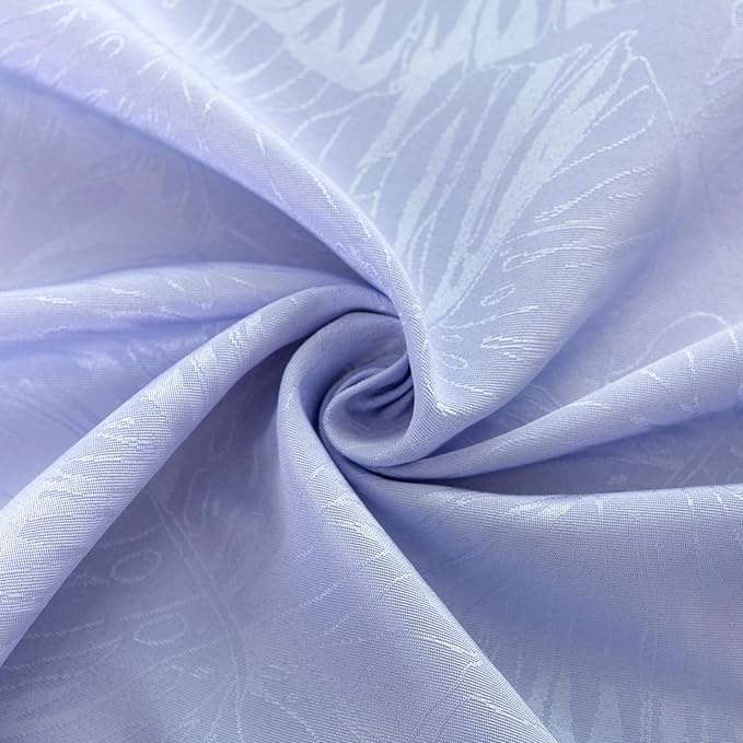 Rectangle Tablecloth Jacquard Purple Table Cloths Waterproof Washable Leaves Soft Woven Fabric Farmhouse Table Cover for Kitchen Dining Outdoor Birthday Party Banquet Decor (60x120In)