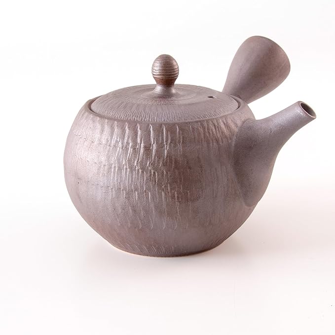Asayu Japan Tobikanna Kyusu Teapot 360ml - Japanese Tobikanna Design - Fine “Sawayaka” Mesh Filter – Ideal for Sencha & Green Tea