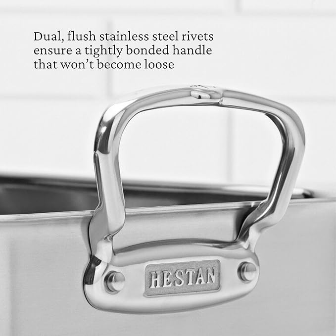 Hestan Provisions – 16.5" Classic Clad Roaster with Stainless Steel Rack