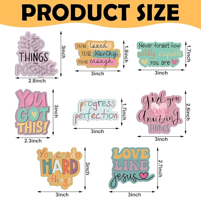 Feekoon 8 Pcs Locker Decoration for Girls Inspirational Fridge Magnets Back to School Christian Bible Verse Motivational Quotes Cute Refrigerator for Classroom Whiteboard School Locker(Pure Color)