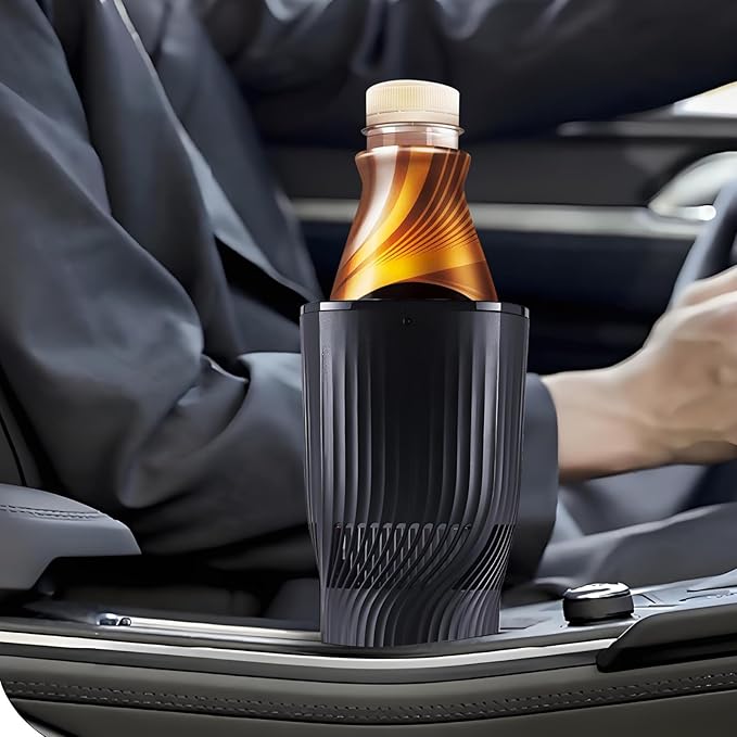 Smart 2-in-1 Car Cup Warmer Cooler Heated Travel Mug, Temperature Control Car Coffee Heater Travel Coffee Cup for Coffee, Baby Bottles, Water, Tea, Drinks