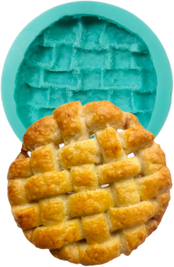 Natucraft Realistic Pie Crust Silicone Mold, Candle Dessert & Soap Making Mold, NS052