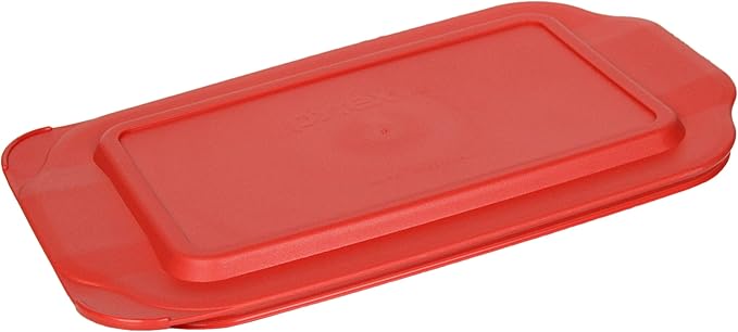 Pyrex 232-PC 2qt Red Food Storage Replacement Lid (4-Pack) - Made in USA