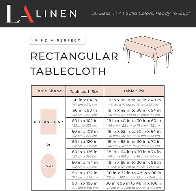 LA Linen Polyester Poplin Washable Rectangular Tablecloth, Stain and Wrinkle Resistant Table Cover 60x120, Fabric Table Cloth for Dinning, Kitchen, Party, Holiday 60 by 120-Inch, Sage