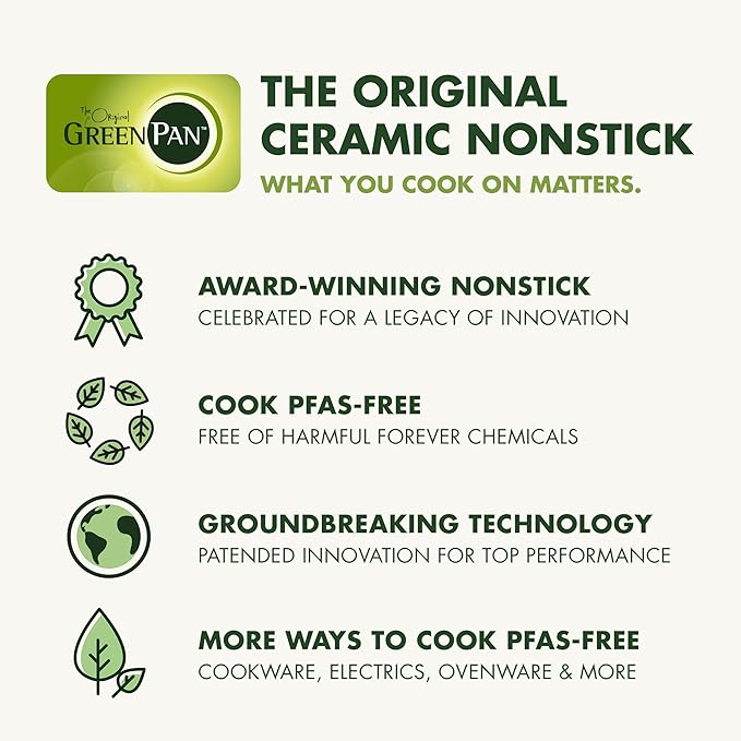 GreenPan Elite 14-in-1 Nonstick 6QT Electric Slow Cooker, PFAS-Free Ceramic Multi-Cooker, In-Pot Browning, Dishwasher Safe Lid & Removable Crock, Stainless Steel Steamer, Silicone Handles, Graphite