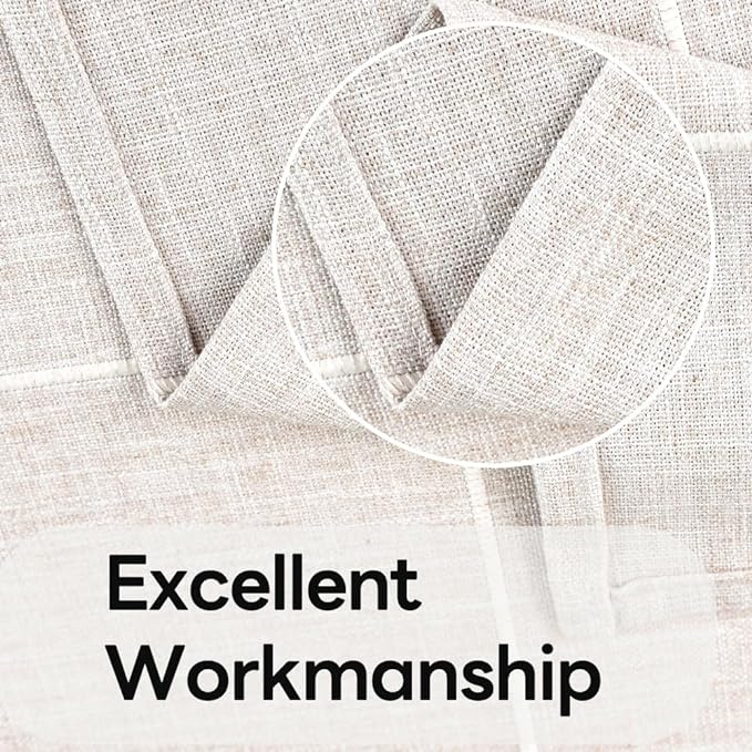 Heavy Duty Cotton Linen Table Cloth for Rectangle Table Rectangular Farmhouse Vintage Tablecloth Washable Rustic Table Cover (Linen, 52''x86'')