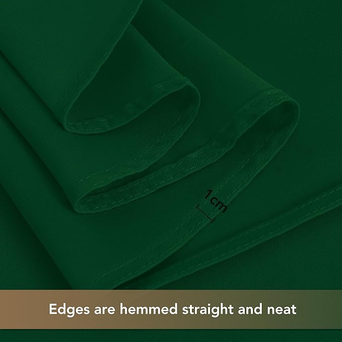 sancua Tablecloths for 6 Foot Rectangle Tables, 8 Pack - Washable Polyester Fabric Table Cloth for Chirstmas Party, Birthday, Banquet Reception, 54x108 Inch Hunter Green