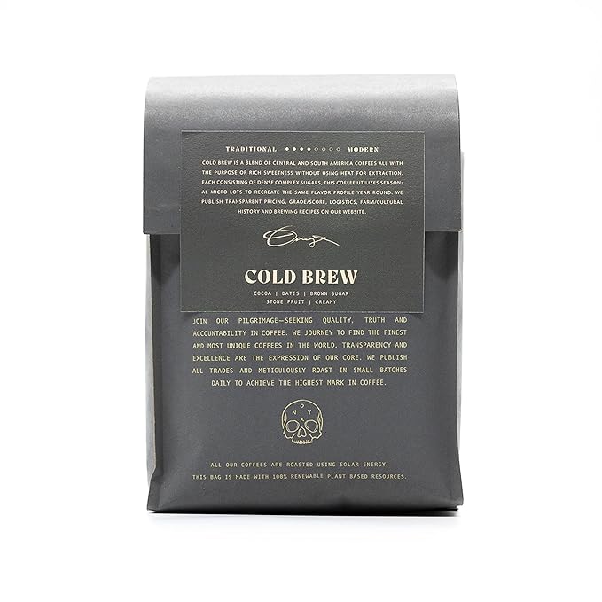 Onyx Coffee Lab Cold Brew Coffee Beans – Medium to Light Whole Bean Espresso Coffee – Low Acid Coffee Whole Bean Blend w/Notes of Cocoa, Dates, Pack of 1,80 Ounce