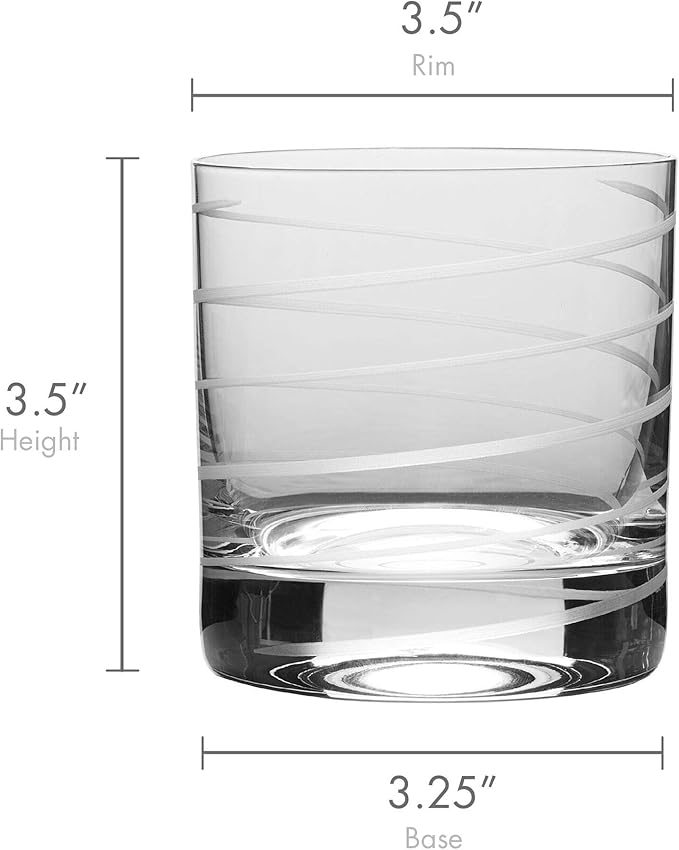 Mikasa Cheers Double Old Fashioned Glass, 12.75-Ounce, Set of 4