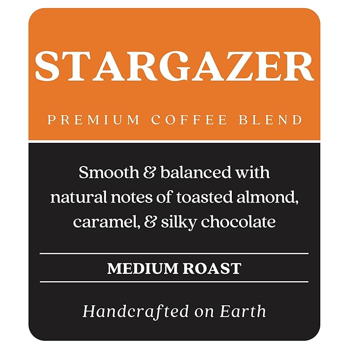 Copper Moon Medium Roast Whole Bean Coffee, Stargazer Blend, 5 Lb