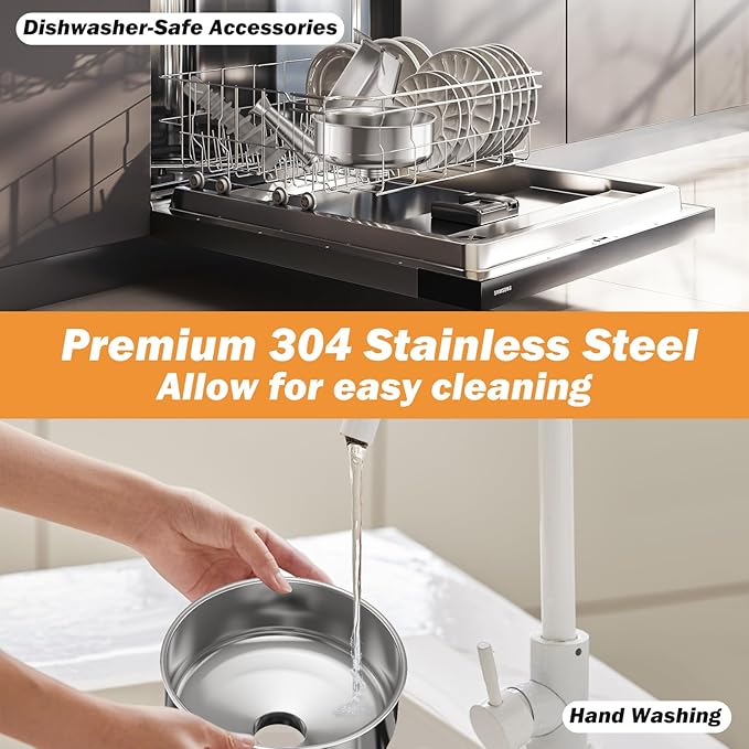 COSTWAY 450W Electric Tomato Strainer Machine, 110-120V Commercial Grade Stainless Steel Saucer Maker, 200-350 lbs/h Food Milling Machine for Strawberry Blueberry Jam