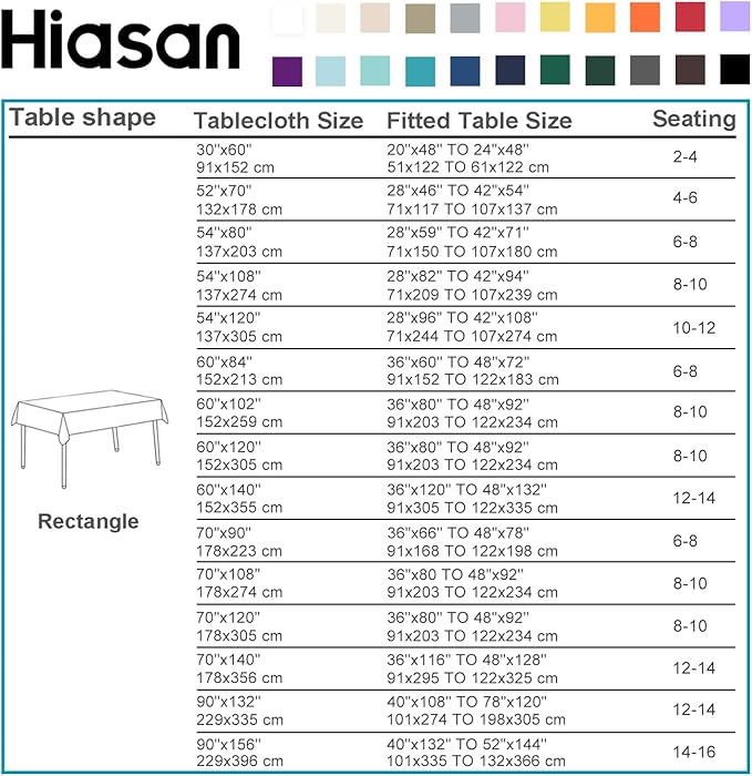 Hiasan Dusty Rose Tablecloth for Rectangle Tables - Waterproof and Spillproof Washable Fabric Table Cloth for Dining Room Kitchen Party, 60 x 120 Inch