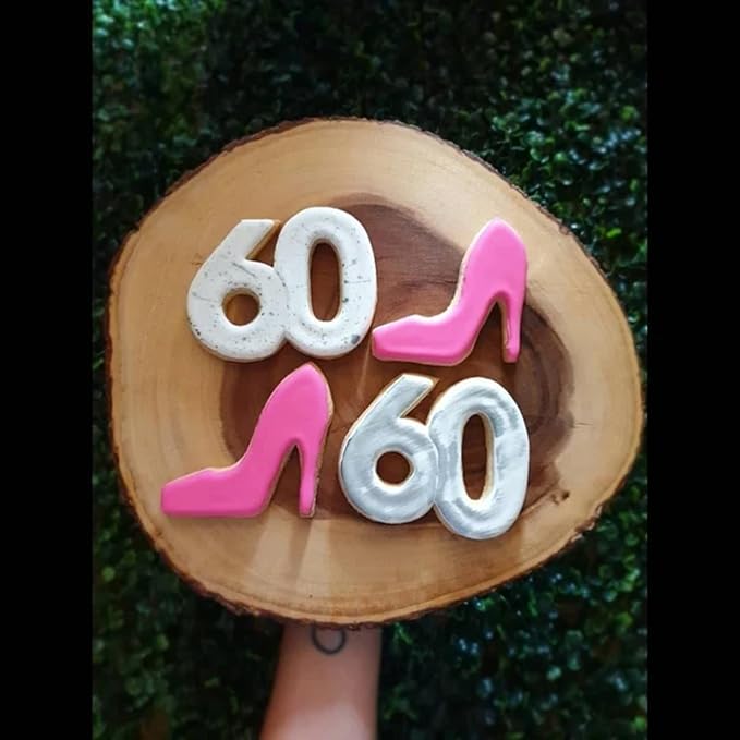 Inc Number 60 Cookie Cutter - Dishwasher Safe (5" tall)