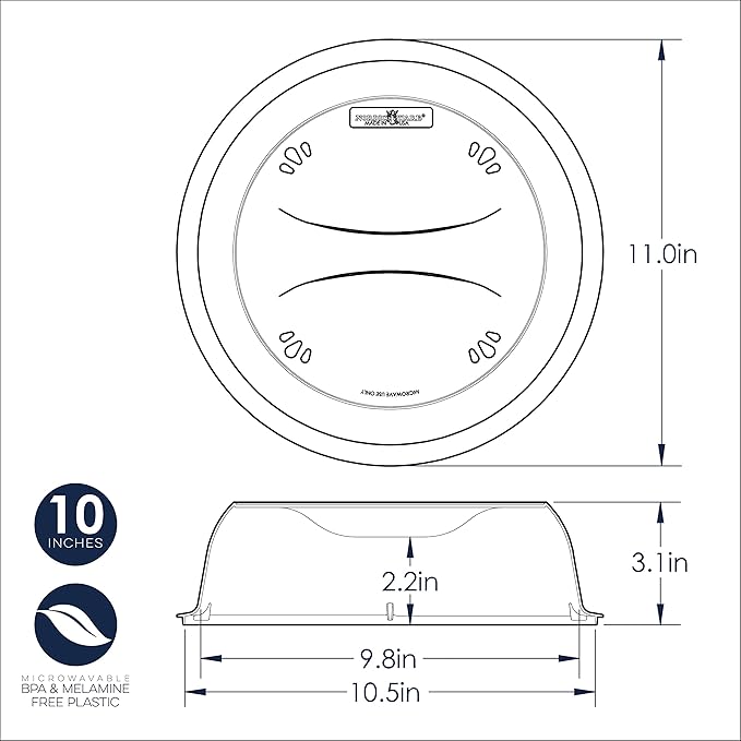 Nordic Ware Deluxe Plate Cover, 10"