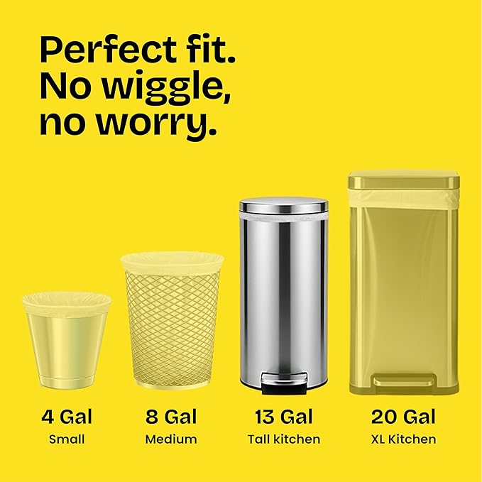 Glad ForceFlex Tall Kitchen Trash Bags, 13 Gallon, Gain Moonlight Breeze, 100 Ct (Package May Vary)