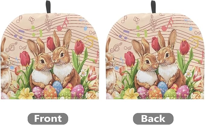 Bunny Teapot Cover Tea Cozy for Teapot Insulated Kitchen AccessoryTulips Tea Pot Cozy for Easter Sunday Keeping Warm Teapot Cover