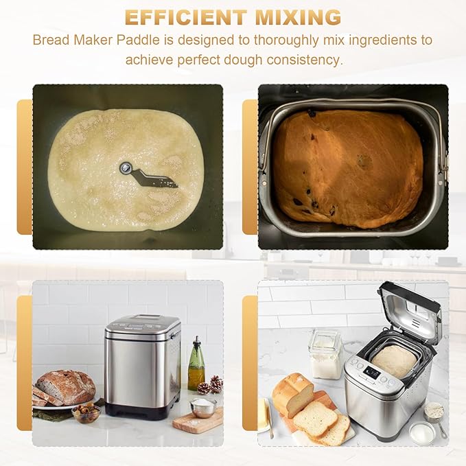 QQZ Replacement Bread Maker Paddle, for Cuisinart Bread Maker Machine Models CBK-100 & CBK-200