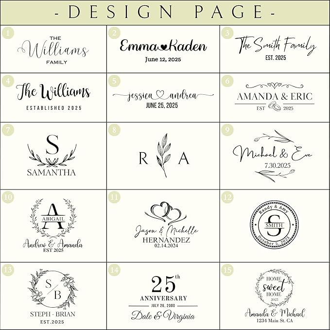 Personalized Unique Anniversary Wedding Engagement, Housewarming, Gifts for Couples - Men, Women, 1st to 25th or 50th Anniversary Present for Him, Her, Husband, Wife, Family, Valentines Day Gifts