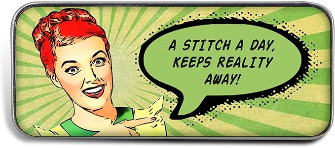 Magnetic Sewing Needle Case Pop Art A Stitch a Day Gift for CrossStitchers