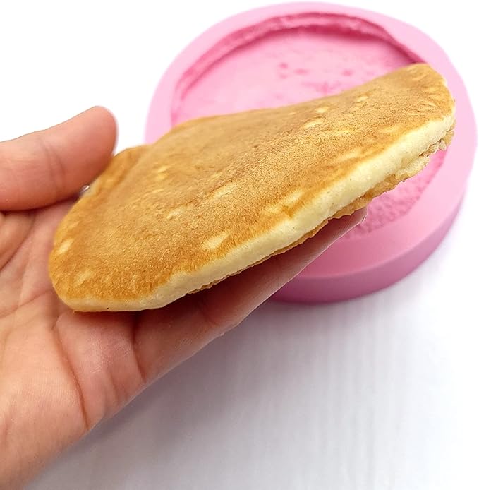 Pancake and butter silicone mold Realistic pancake Soap Candle Mold for Wax Mold for Resin NC044-5