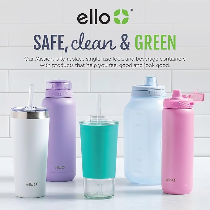 Ello Color Lock 12PC Mixed Glass Food Storage Sets, Leak-Proof Glass Food Storage Containers with Airtight BPA-Free Plastic Lids, Dishwasher, Microwave, and Freezer Safe, Desert Festival