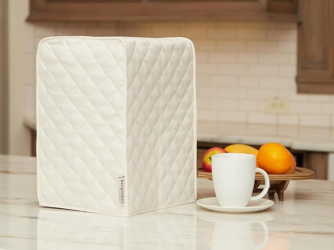 Covermates Keepsakes - Rectangular Appliance Cover - Dust Protection - Stain Resistant - Washable - Appliance Cover, Cream