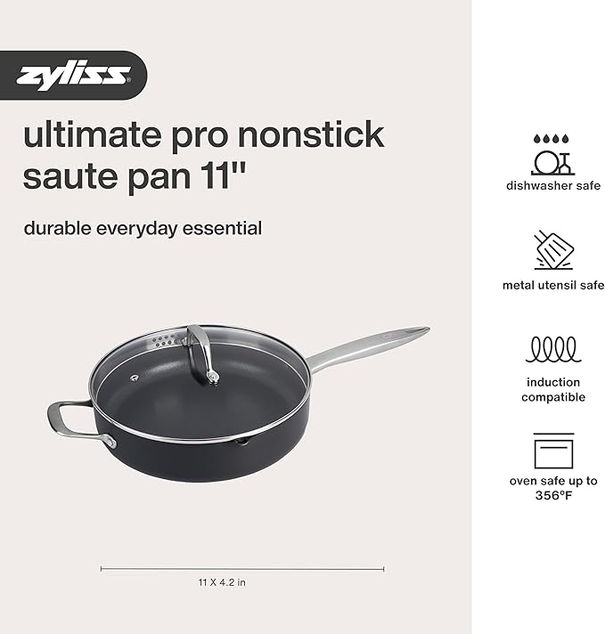 Zyliss, Pan Ultimate Pro Saute 11 Inch