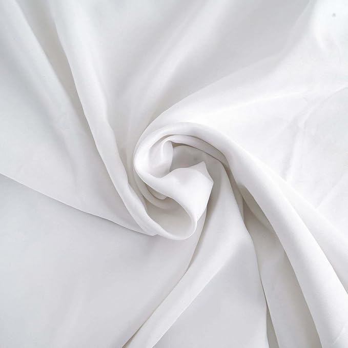 Efavormart 90" White Wholesale Linens Polyester Square Linen Tablecloth for Kitchen Dining Catering Wedding Birthday Party Events