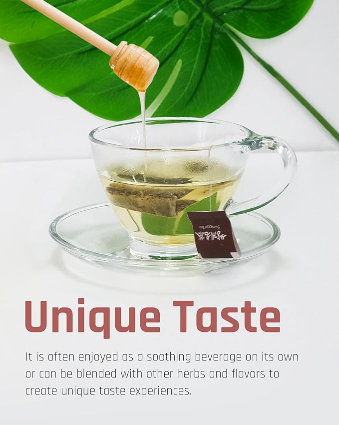 Ssanggye Oriental Raisin Tea 1.0g x 100 Tea Bags, Bulk Size Premium Korean Herbal Hot Cold Hygienic Single Teabag Earthy Herb Soft Taste 4 Seasons Made in Korea