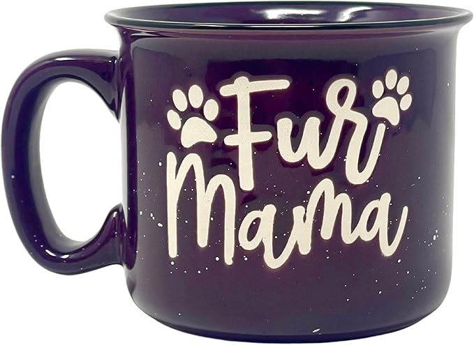 Cute Funny Coffee Mug for Dog Lovers - Dog Mom, Dog Dad, Fur Mama - Unique Fun Gifts for Her, Dad, Mom, Sister, Teacher, Coworkers - Coffee Cups & Mugs with Quotes