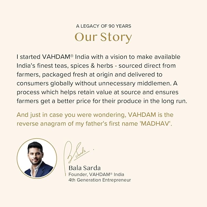 VAHDAM, FRESH HARVEST- Imperial Darjeeling Tea Loose Leaf (50 Cups) LIMITED EDITION MUSCATEL FLAVOUR - High Grown In Select Tea Estates | Pure Unblended | 3.53oz