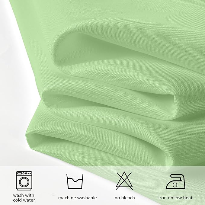 8 Pack Sage Green Table Cloth 60x102 Inch Rectangle Tablecloths for 6 Foot Rectangle Tables, Wrinkle Resistant Washable Polyester Fabric Rectangular Table Cover for Dining Banquet Wedding Party