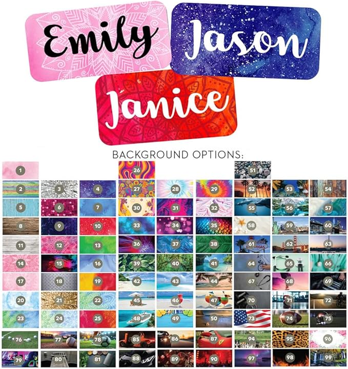 3 Pcs Custom Locker Magnet SMALL for locker Personalized Magnet Names Teachers gifts Doctors Gift for nurse boards Magnet, Magnetic Locker Decor Fridge Magnet Custom Magnet Name (small X 3 units)