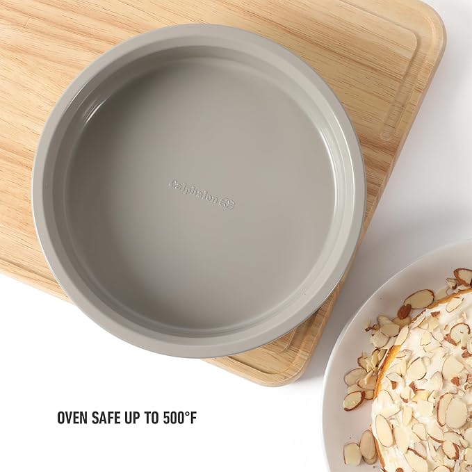 Calphalon Legacy 8 Inch PFA Fee Nonstick Cake Pan - Taupe